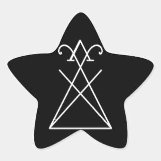 Sigil von Lucifer Morningstar Star Shaped Sticker