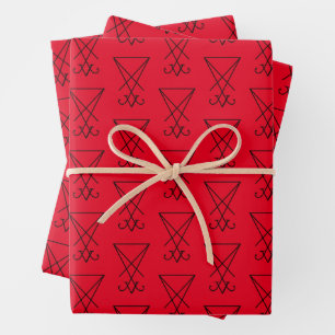 Sigil von Lucifer Wrapping Paper Sheets Geschenkpapier Set