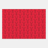 Sigil von Lucifer Wrapping Paper Sheets Geschenkpapier Set (Vorderseite)