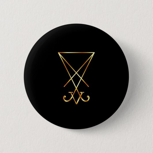 Sigil von Luzifer - Ein Symbol des Satanismus Button (Vorderseite)