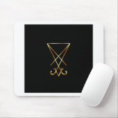 Sigil von Luzifer - Ein Symbol des Satanismus Mousepad (Mit Mouse)