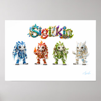 Sigilkin — Vier Elementarhelden Poster