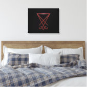 Sigill des Luzifer Leinwanddruck (Insitu (Schlafzimmer))