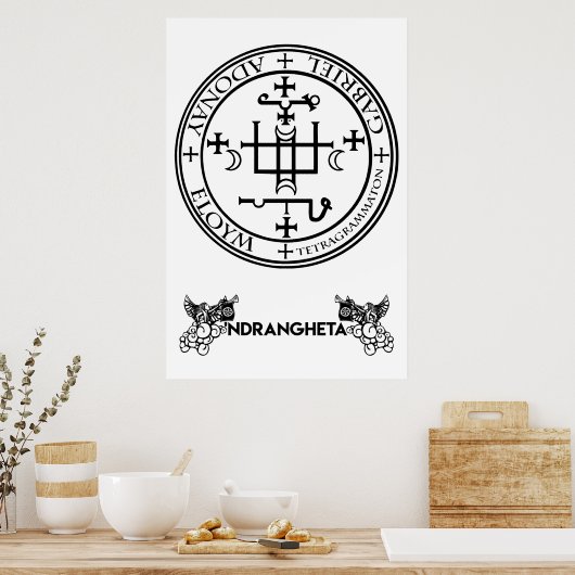 sigillo Arcangelo Gabriele - 'Ndrangheta Poster (Küche)