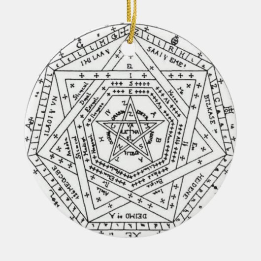 Sigillum Dei Aemeth Keramik Ornament (Vorne)