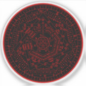 Sigillum Dei Aemeth (rot) Aufkleber (Vorderseite)