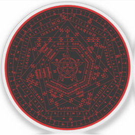 Sigillum Dei Aemeth (rot) Aufkleber