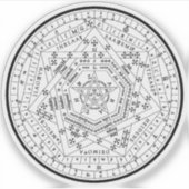Sigillum Dei Aemeth (schwarz) Aufkleber (Vorderseite)