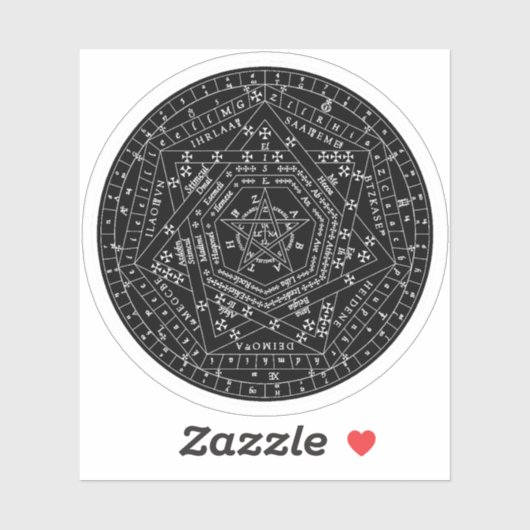 Sigillum Dei Aemeth (weiß) Aufkleber (Blatt)