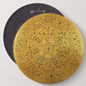 Sigillum Dei Siegel of God Angelic John Dee Diagra Button (Vorne & Hinten)