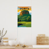 Sigiriya Minimal Travel Poster (Küche)