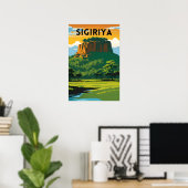 Sigiriya Minimal Travel Poster (Heimbüro)