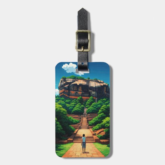 Sigiriya Rock Festung Sri Lanka Gepäckanhänger (Vorderseite vertikal)