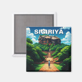 Sigiriya Rock Festung Sri Lanka Magnet (Vorderseite/Rückseite)