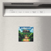 Sigiriya Rock Festung Sri Lanka Magnet (In Situ (Geschirrspüler))