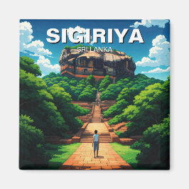 Sigiriya Rock Festung Sri Lanka Magnet