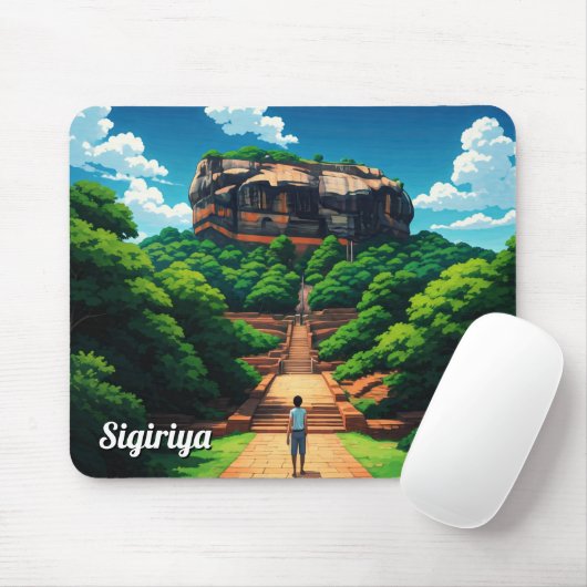 Sigiriya Rock Festung Sri Lanka Mousepad (Mit Mouse)