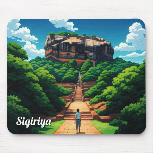 Sigiriya Rock Festung Sri Lanka Mousepad (Vorne)