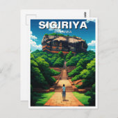 Sigiriya Rock Festung Sri Lanka Postkarte (Vorne/Hinten)