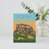 Sigiriya Rock Festung Sri Lanka Postkarte (Stehend Vorderseite)