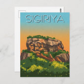 Sigiriya Rock Festung Sri Lanka Postkarte (Vorne/Hinten)