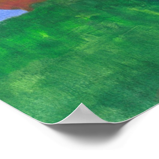 Sigiriya Rock Poster (Ecke)