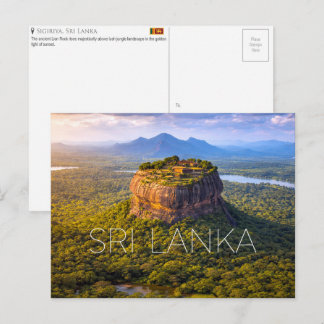 Sigiriya, Sri Lanka Reise-Postkarte Postkarte
