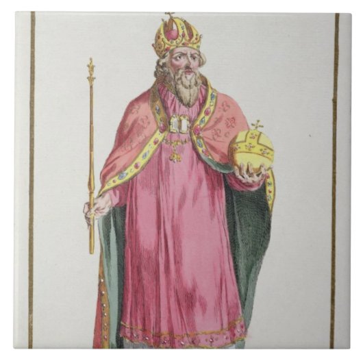 Sigismund (1368-1437) heiliger römischer Kaiser Fliese (Vorderseite)