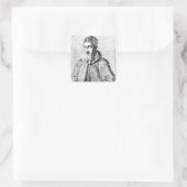 Sigismund II Augustus Quadratischer Aufkleber (Tasche)