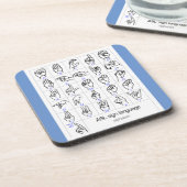 SIGLANGUAGE ALPHABET Untersetzer (Linke Seite)