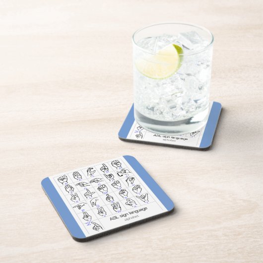 SIGLANGUAGE ALPHABET Untersetzer (Rechte Seite)