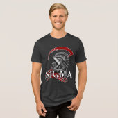 SIGMA 3b Herren Basic T-Shirt Tri-Blend Shirt (Vorderseite voll)