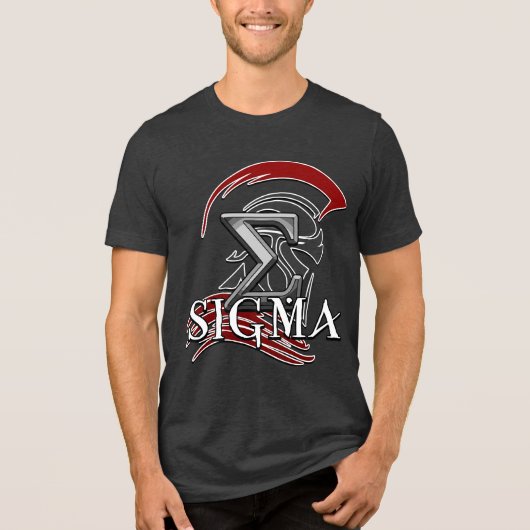 SIGMA 3b Herren Basic T-Shirt Tri-Blend Shirt (Vorderseite)