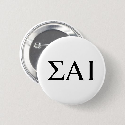 Sigma Alpha Iota griechische Buchstaben Button (Vorne & Hinten)