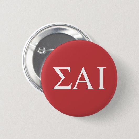 Sigma Alpha Iota griechische Buchstaben Button (Vorne & Hinten)