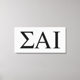 Sigma Alpha Iota griechische Buchstaben Leinwanddruck