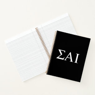 Sigma Alpha Iota griechische Buchstaben Notizblock