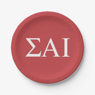 Sigma Alpha Iota griechische Buchstaben Pappteller