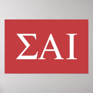 Sigma Alpha Iota griechische Buchstaben Poster