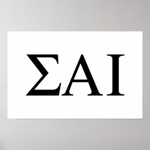 Sigma Alpha Iota griechische Buchstaben Poster