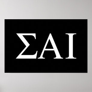 Sigma Alpha Iota griechische Buchstaben Poster