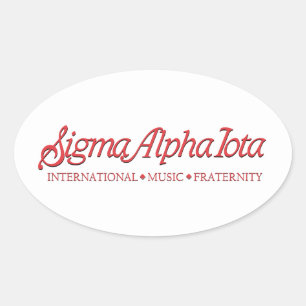 Sigma Alpha Iota Internationale Musik-Schwesternsc Ovaler Aufkleber