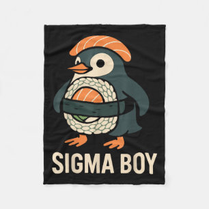 Sigma Boy Italian Brainrot Funny Meme Penguin Fleecedecke