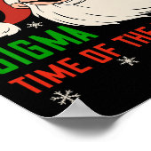 Sigma Christmas Sigma Santa Teenage Boys Funny Xma Poster (Ecke)