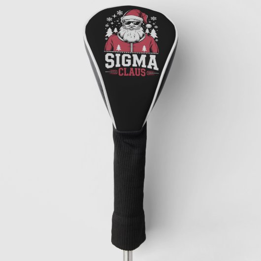 Sigma Claus Cool Santa Christmas Rizzler Meme Golf Headcover (Vorderseite)