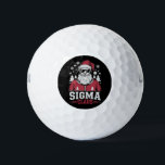 Sigma Claus Cool Santa Christmas Rizzler Meme Golfball<br><div class="desc">Sigma Claus Cool Santa Funny Christmas Rizzler Meme</div>