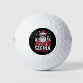 Sigma Claus Cool Santa Christmas Rizzler Meme Golfball (Vorderseite)