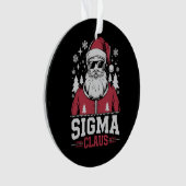 Sigma Claus Cool Santa Christmas Rizzler Meme Ornament (Vorderseite)