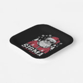 Sigma Claus Cool Santa Christmas Rizzler Meme Pappteller (Gewinkelt)