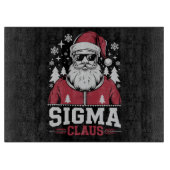 Sigma Claus Cool Santa Christmas Rizzler Meme Schneidebrett (Vorderseite)